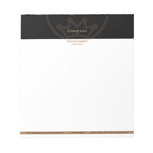 Crosslogo 5.5" x 6" Notepad Notizblock (Vorderseite)