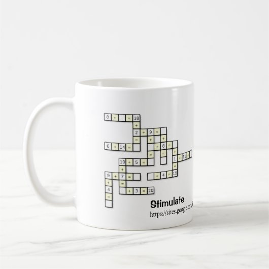 Crossmath Puzzle 1 Coffee Mug Kaffeetasse (Links)