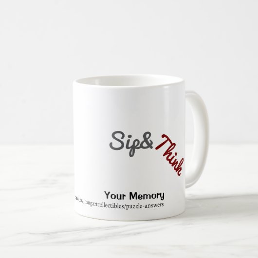 Crossmath Puzzle 2 Kaffeetasse (VorderseiteRechts)