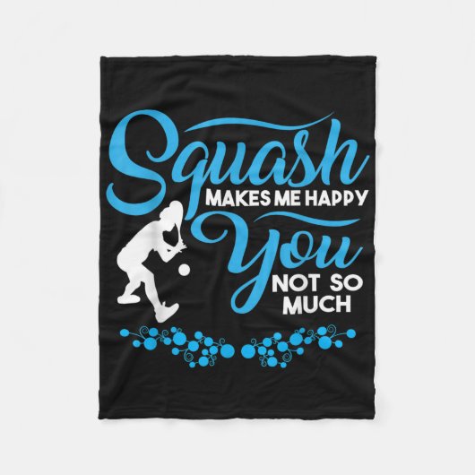 Crossminton Racquetball Speed Badminton Player Squ Fleecedecke (Vorderseite)