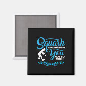 Crossminton Racquetball Speed Badminton Player Squ Magnet (Vorderseite/Rückseite)