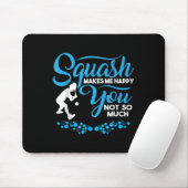 Crossminton Racquetball Speed Badminton Player Squ Mousepad (Mit Mouse)