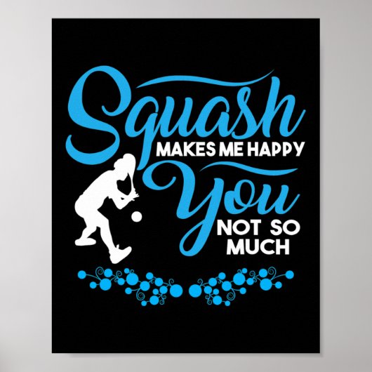 Crossminton Racquetball Speed Badminton Player Squ Poster (Vorne)