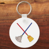 Crossmop & Broom Schlüsselanhänger (Vorderseite)