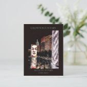 Crossover Fountain Millenium Park Randsom Art Postkarte (Stehend Vorderseite)