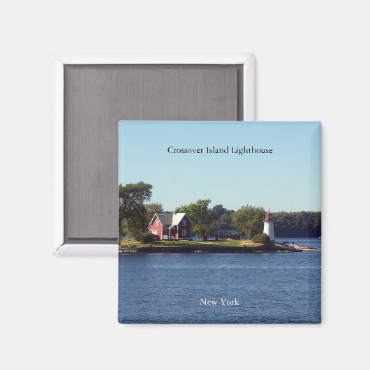 Crossover Island Lighthouse Magnet (Vorderseite/Rückseite)