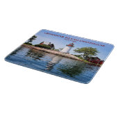 Crossover Island Lighthouse New York Cutting Board Schneidebrett (Ecke)