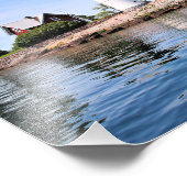 Crossover Island Lighthouse, New York Foto Print (Ecke)