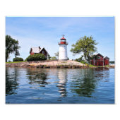 Crossover Island Lighthouse, New York Foto Print (Vorne)