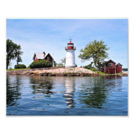 Crossover Island Lighthouse, New York Foto Print