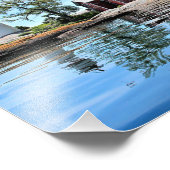 Crossover Island Lighthouse, New York Foto Print (Ecke)