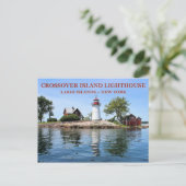 Crossover Island Lighthouse, New York Postcard Postkarte (Stehend Vorderseite)