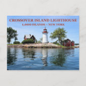 Crossover Island Lighthouse, New York Postcard Postkarte (Vorderseite)