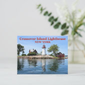 Crossover Island Lighthouse, New York Postcard Postkarte (Stehend Vorderseite)