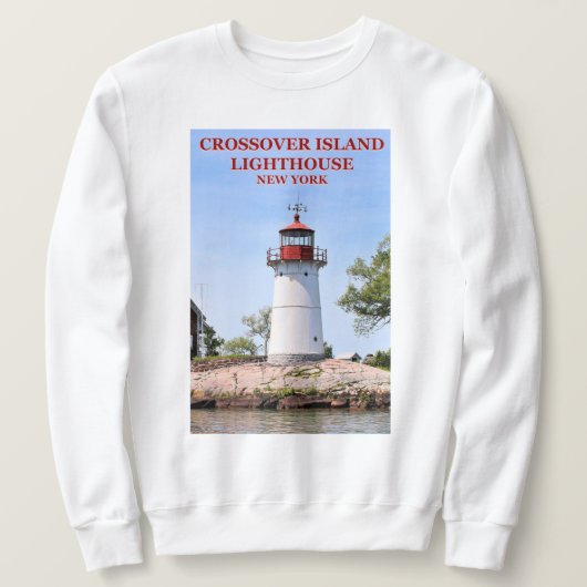 Crossover Island Lighthouse, New York Sweatshirt (Design vorne)