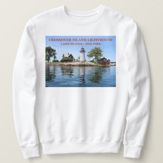Crossover Island Lighthouse, New York Sweatshirt (Design vorne)