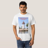 Crossover Island Lighthouse, New York T - Shirt (Vorne ganz)