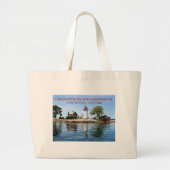 Crossover Island Lighthouse, New York Tote Bag Jumbo Stoffbeutel (Vorne)
