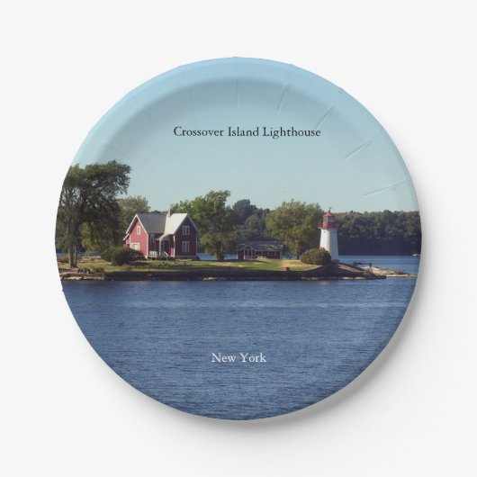 Crossover Island Lighthouse Papierplatte Pappteller (Vorderseite)