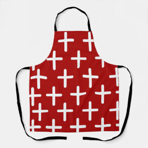 Crosspuldesign des Roten Christentums Schürze