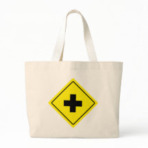 Crossroad Sign Jumbo Tote Bag
