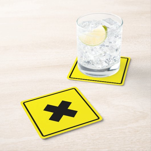 Crossroad Square Paper Untersetzer (Vor Ort)