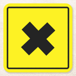 Crossroad Square Paper Untersetzer