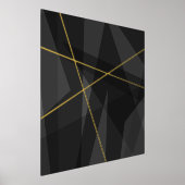 Crossroads dunkelgrau abstrakte geometrische Kunst Foliendrucke (Ablage )