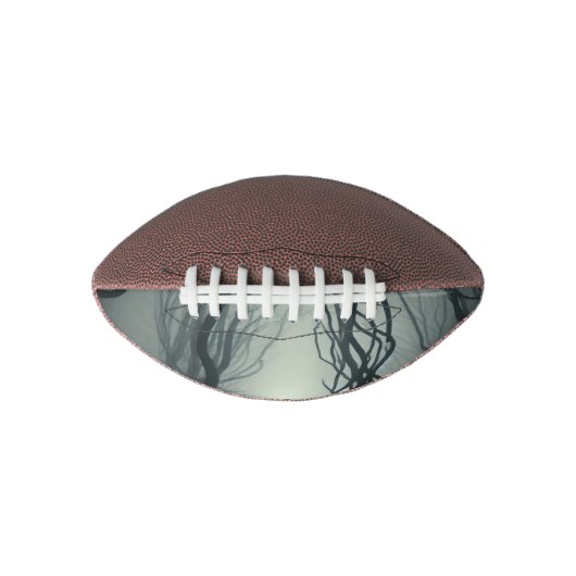 Crossroads in the Fog - Gloomy Forest Art Print Football (Vorderseite)
