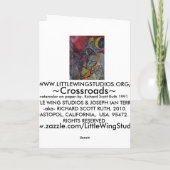 ~CROSSROADS RAVEN~CROW~ Grußkarte Karte (Rückseite)