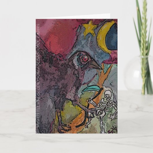 ~CROSSROADS RAVEN~CROW~ Grußkarte Karte (Vorderseite)