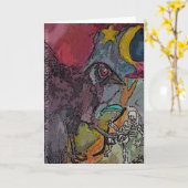 ~CROSSROADS RAVEN~CROW~ Grußkarte Karte (Gelbe Blume)