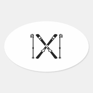 Crossski Ovaler Aufkleber