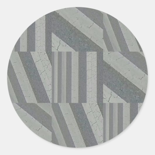 Crosswalk Collage Runder Aufkleber (Vorderseite)