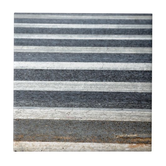 Crosswalk oder Zebra Crossing Fliese (Vorderseite)