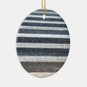 Crosswalk oder Zebra Crossing Keramikornament (Rechts)