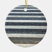 Crosswalk oder Zebra Crossing Keramikornament (Vorne)