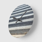 Crosswalk oder Zebra Crossing Runde Wanduhr (Winkel)