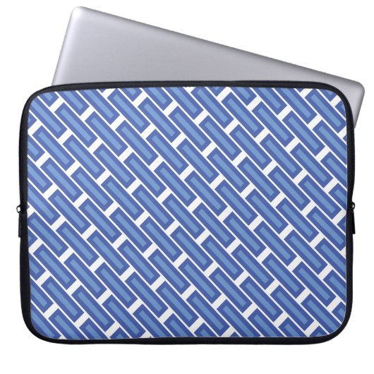 "Crossweave Blue" Notebook-Fall Laptopschutzhülle (Vorderseite)