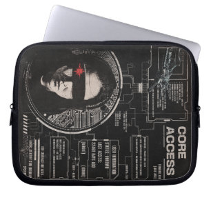 Crosswired - Techno-Brutalist Streetwear Design Laptopschutzhülle