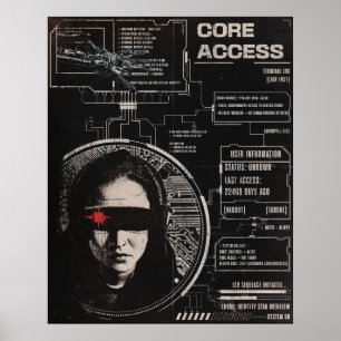 Crosswired - Techno-Brutalist Streetwear Design Poster