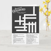 Crossword Birthday Fun Karte (Gelbe Blume)