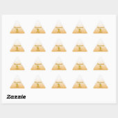 Crossword Chick Dreieckiger Aufkleber (Blatt)