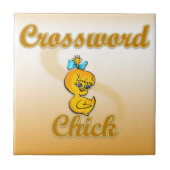 Crossword Chick Fliese (Vorderseite)