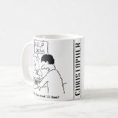 Crossword-Enthusiast frage an einem Helpdesk Kaffeetasse (Vorderseite Links)
