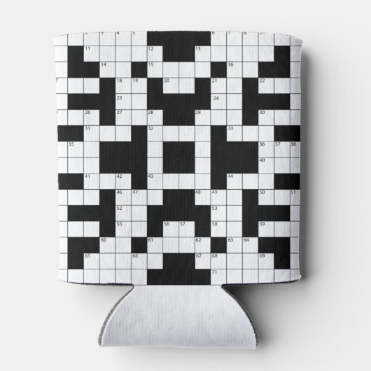 Crossword Puzzle Design Getränke können kühler sei Dosenkühler (Rückseite)