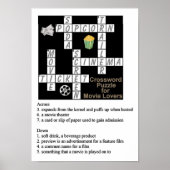 Crossword Puzzle for Movie Lovers Poster (Vorne)