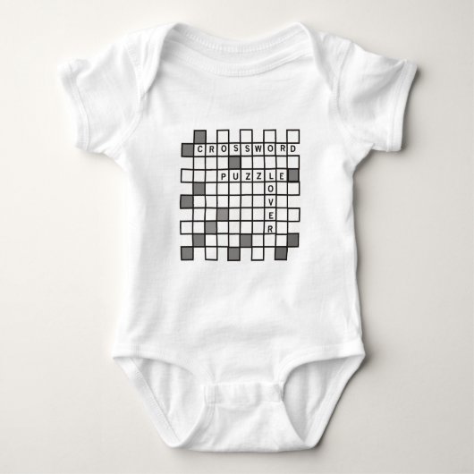 Crossword Puzzle Lover Baby Strampler (Vorderseite)