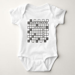 Crossword Puzzle Lover Baby Strampler