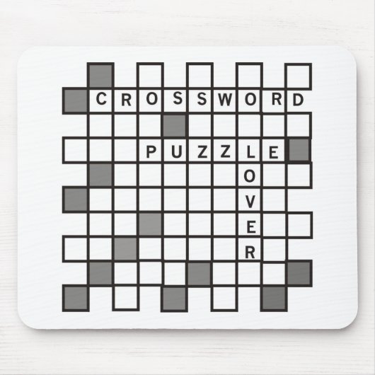 Crossword Puzzle Lover Mousepad (Vorne)